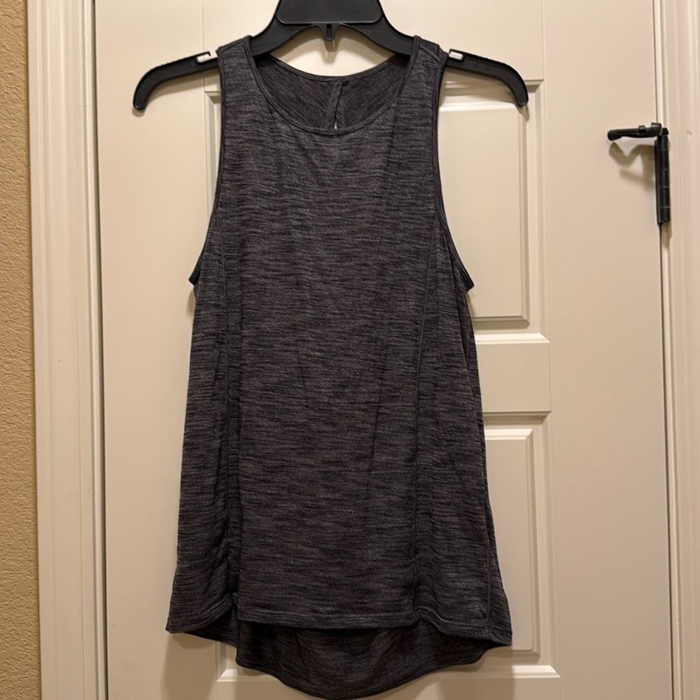 Lululemon Athletica Dark Gray Tank Top Keyhole Back
